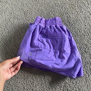Purple lulu lemon hottie toddy shorts size 4